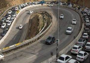 ترافیک سنگین در محورهای چالوس و هراز